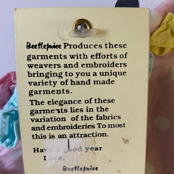 Beetlejuice Dress Size 12 Months New NWT Boutique boho handkerchief Baby girls - Picture 11 of 16